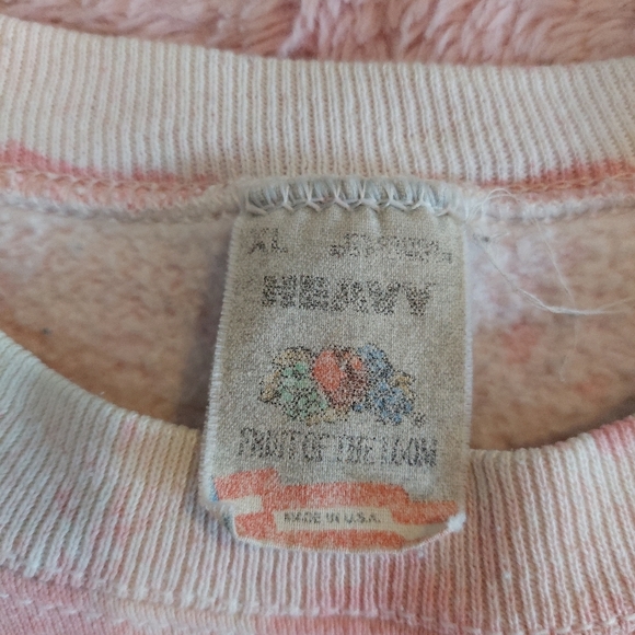 Vintage Fruit of the Loom Muscle Sweatshirt Tie Dye Size XL - Picture 4 of 10